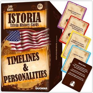 Quokka Istoria Trivia History Card Game, Chronology Game 500 Dates New